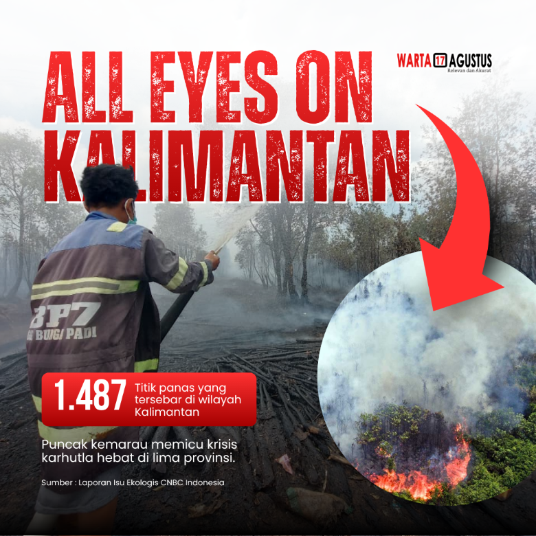 Kalimantan Dikepung Asap, Karhutla Ancam Warga dan Satwa