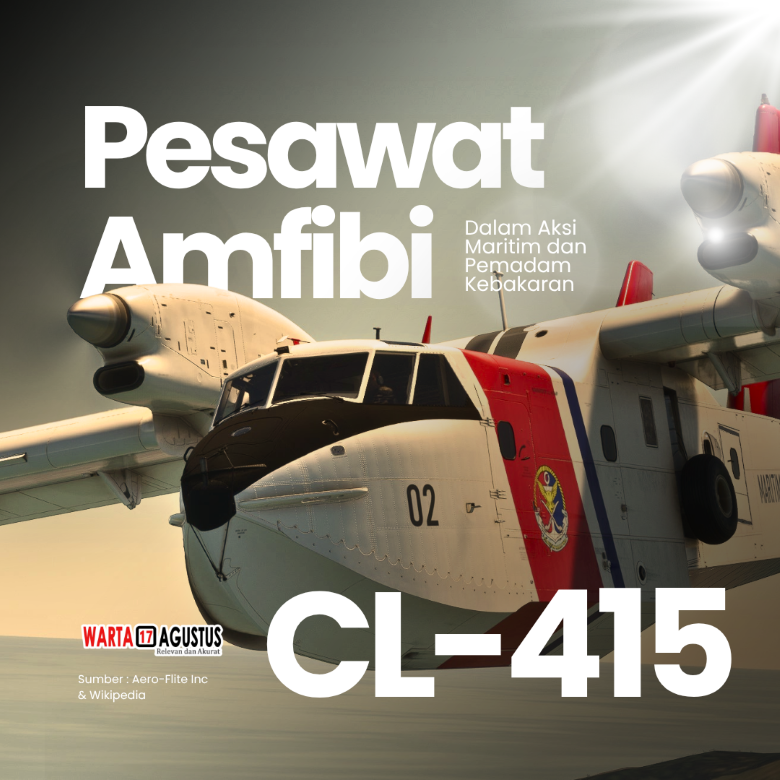 Mengenal CL-415MP, Pesawat Amfibi Pemadam Api dan Penjaga Laut