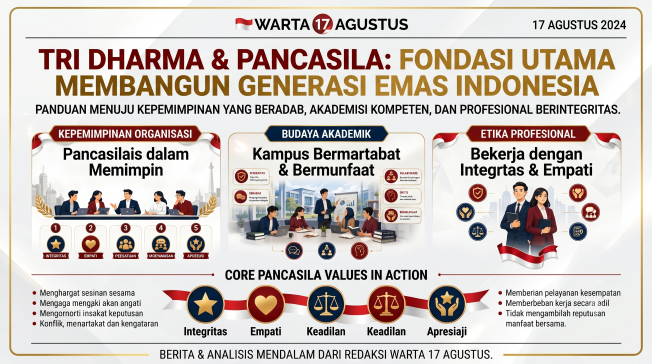 Pancasila Jadi Inspirasi Kepemimpinan, Profesi, dan Budaya Akademik